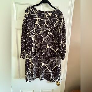 J. Crew Black and White Mini Dress